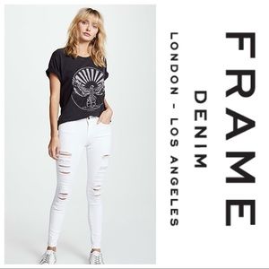 Frame Denim ‘Le Skinny De Jeanne’ White Size 26